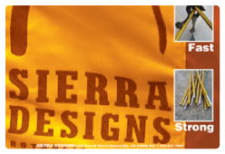 Sierra Design Tent Ad