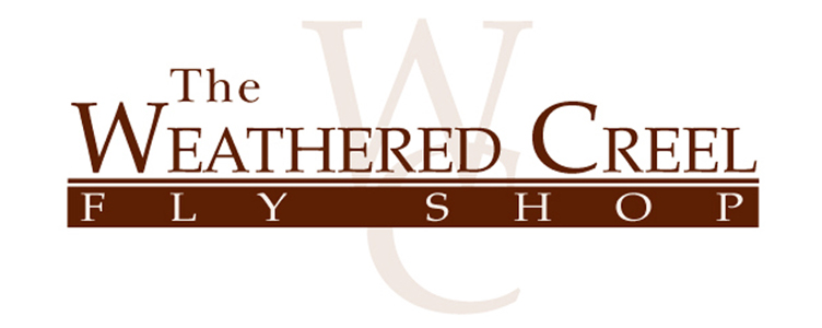 A logo of The Weathered Creel Fly Shop